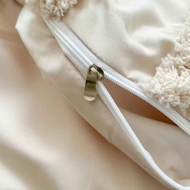 Ensemble de housse de couette bohème | 3 pièces avec taies d'oreiller | Microfibre douce & fermeture éclair