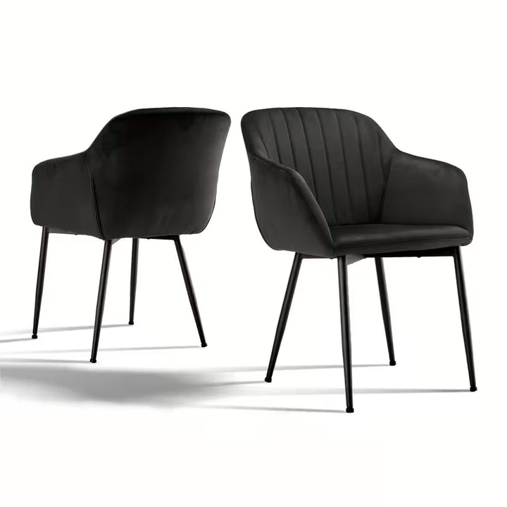 Chaise de salle à manger de luxe avec accoudoirs | Design confortable et élégant