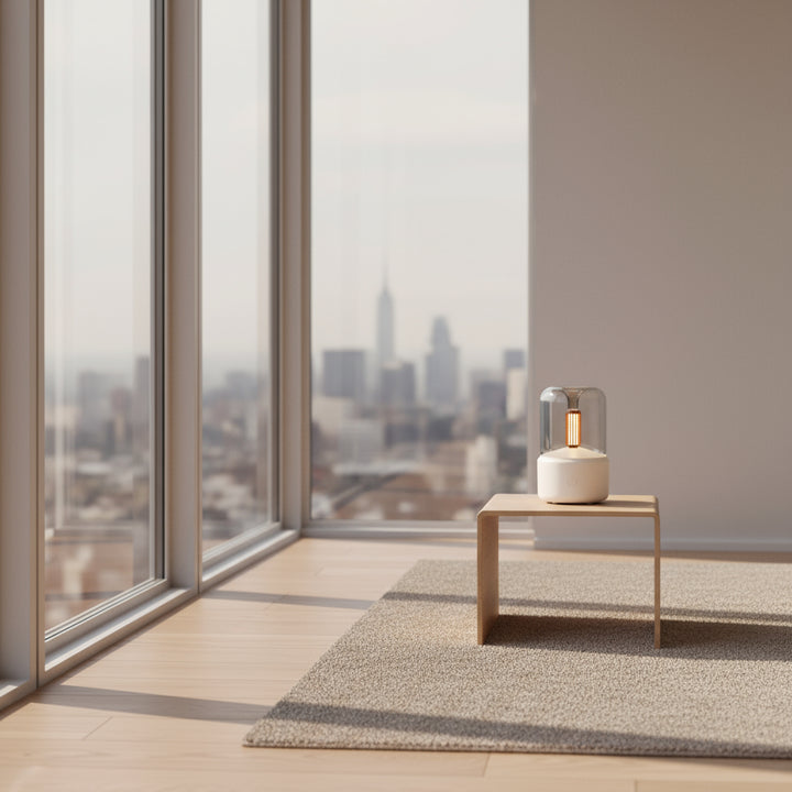 Diffuseur de lumière de bougie d'aromathérapie | Flamme LED apaisante & diffuseur de parfum