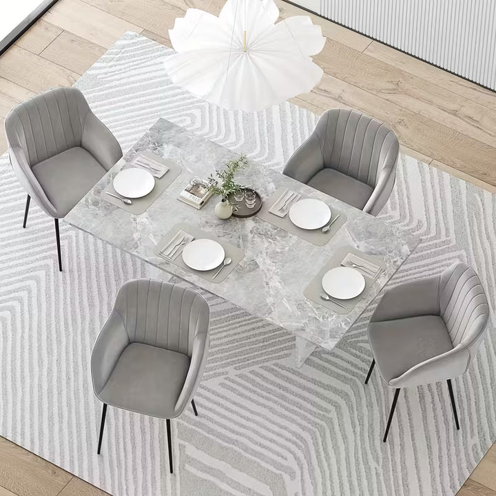 Chaise de salle à manger de luxe avec accoudoirs | Design confortable et élégant