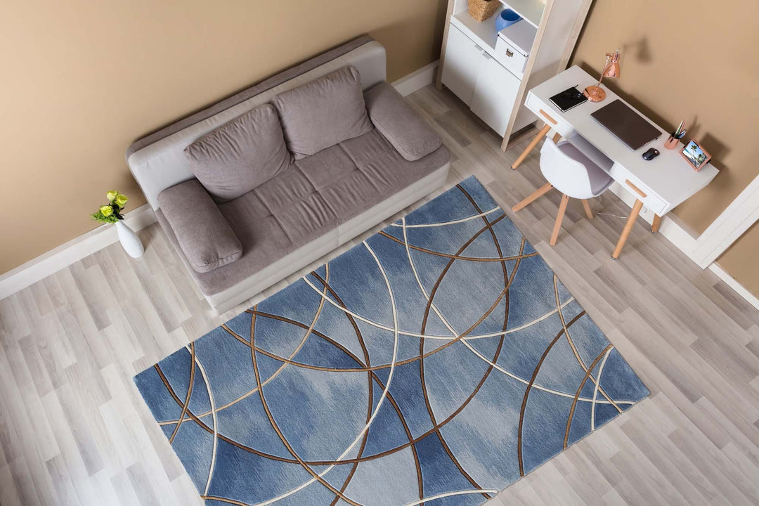Infinity | Tapis Moderne Scandinave en Acrylique Fait Main