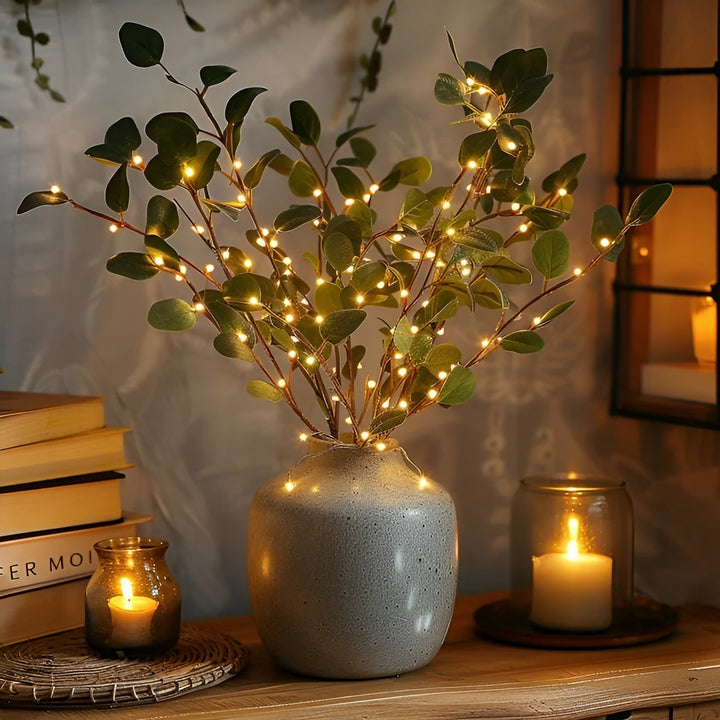 EverLeaf™ LED Olive Branch Lamp | Warm White &amp; Flexible Design