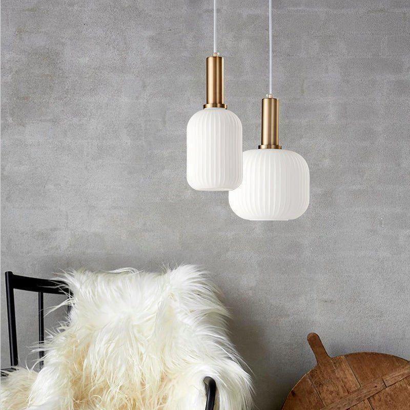 RetroCharm | Lampe suspendue vintage en verre 25 x 36 cm