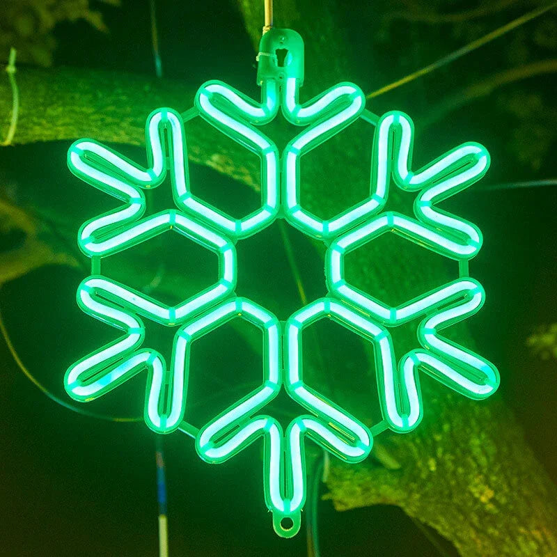 Éclairage extérieur LED flocon de neige | Étanche IP65
