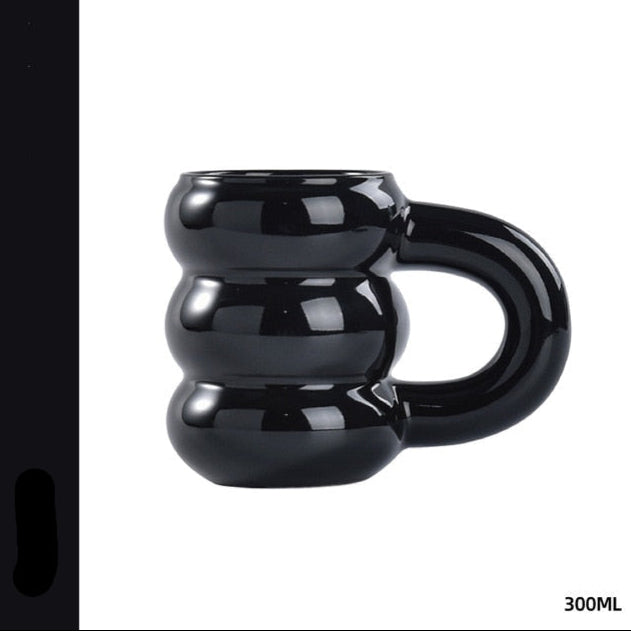 Porseleinen Beker | Minimalistisch Geometrisch Design | 300 ml