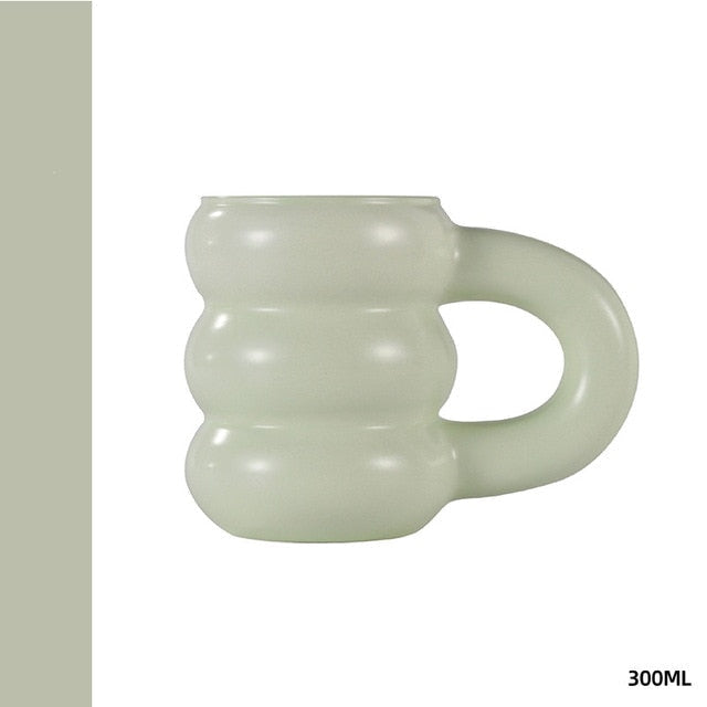 Porseleinen Beker | Minimalistisch Geometrisch Design | 300 ml