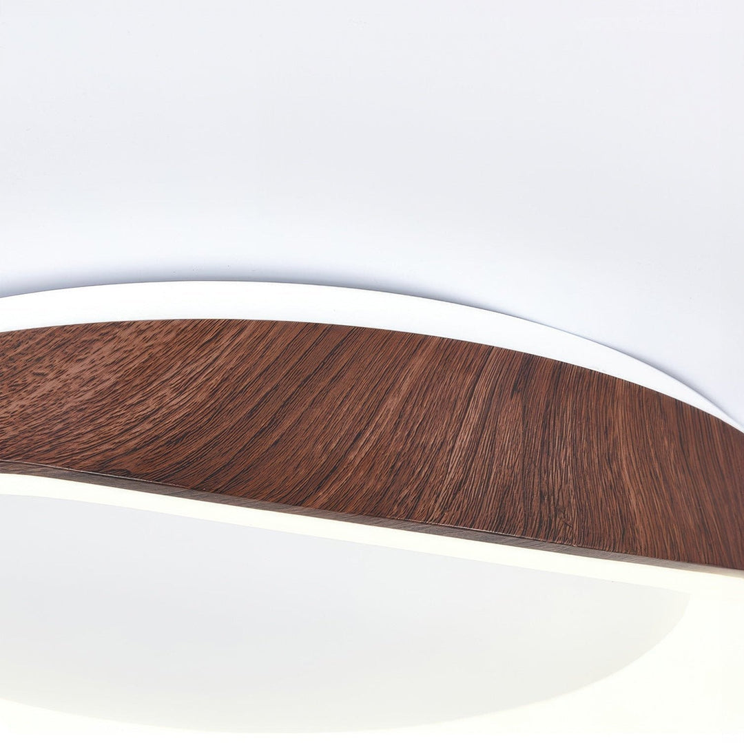 Plafonnier à grain de bois artistique nordique | Design scandinave | Éclairage LED